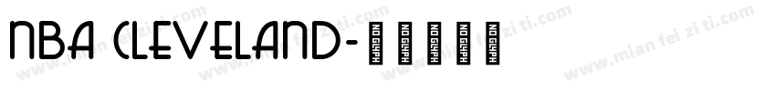 nba cleveland字体转换
